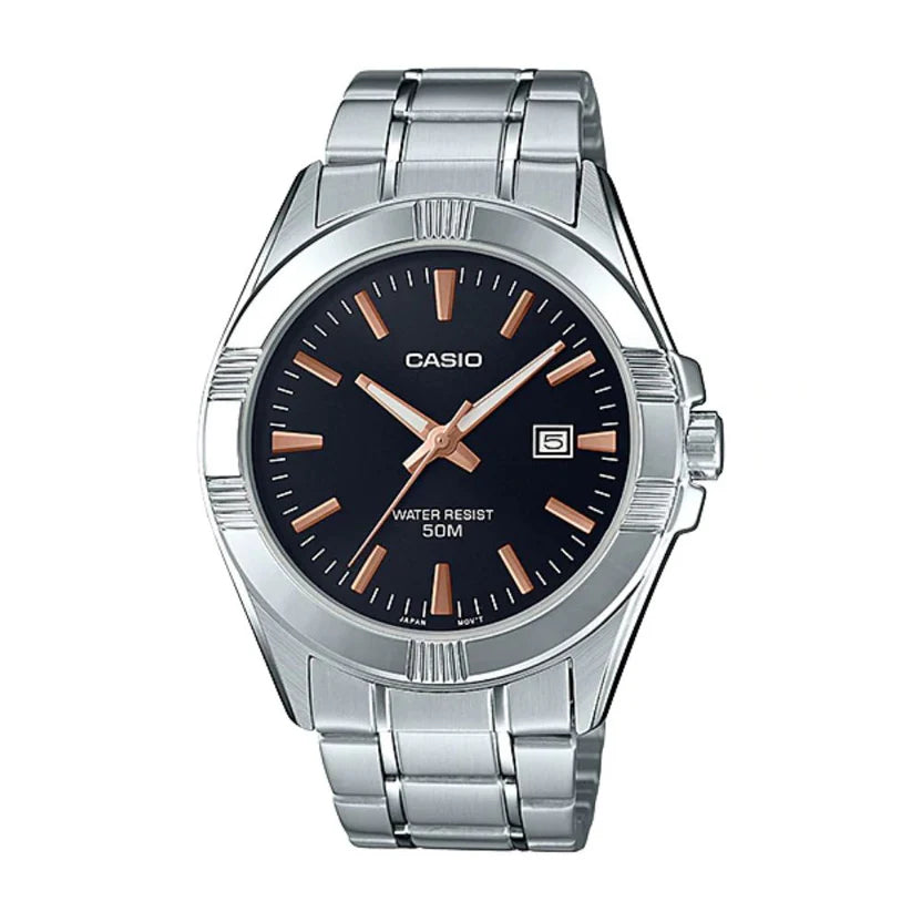 Reloj Casio MTP-1308D-1A2V Negro Acero 50M