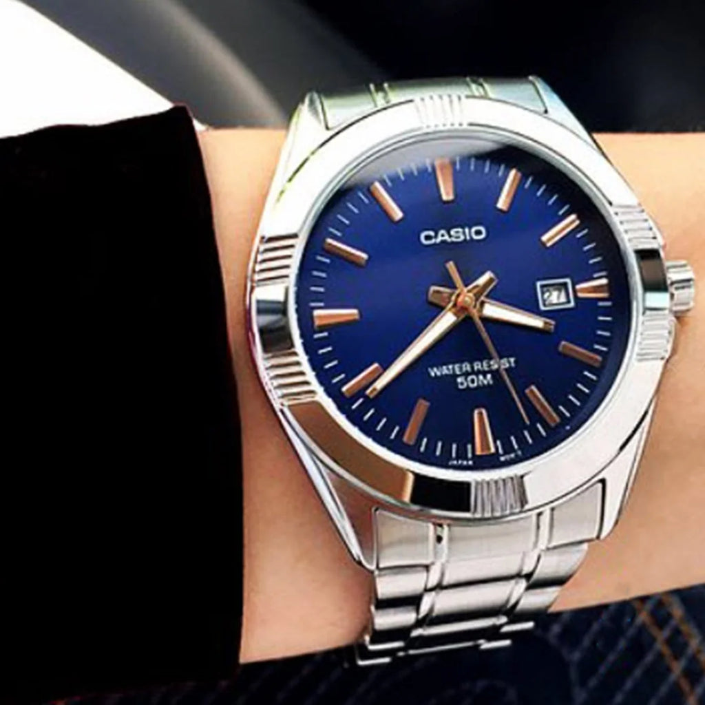 Reloj Casio MTP-1308D-2AV Azul Acero 50M