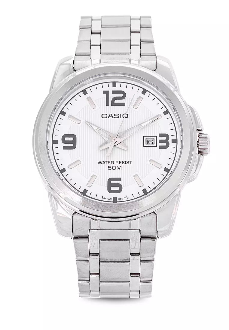 Reloj Casio MTP-1314D-7AV Acero Inoxidable Plateado Fecha 50M