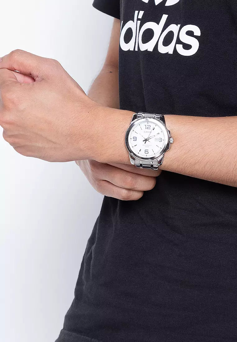 Reloj Casio MTP-1314D-7AV Acero Inoxidable Plateado Fecha 50M