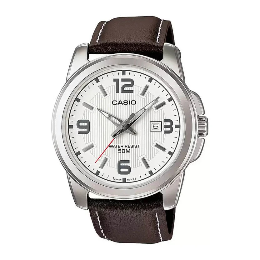 Reloj Casio MTP-1314L-7AVDF Cuero Genuino Fecha 50M