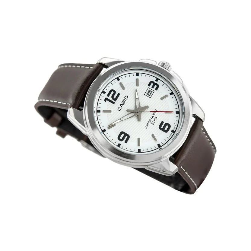 Reloj Casio MTP-1314L-7AVDF Cuero Genuino Fecha 50M
