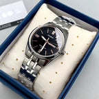 Reloj Casio MTP-1335D-1A2V Acero Inoxidable Esfera Negra Multifunción 50M