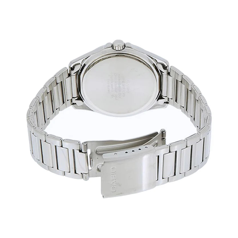 Reloj Casio MTP-1370D-1A1 Negro Acero Día y Fecha