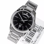 Reloj Casio MTP-1370D-1A1 Negro Acero Día y Fecha