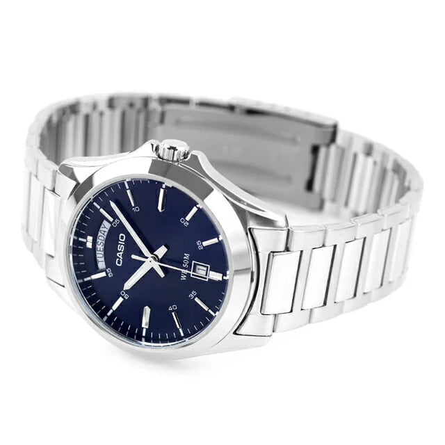 Reloj Casio MTP-1370D-2A2V Azul Acero Multifunción 50M
