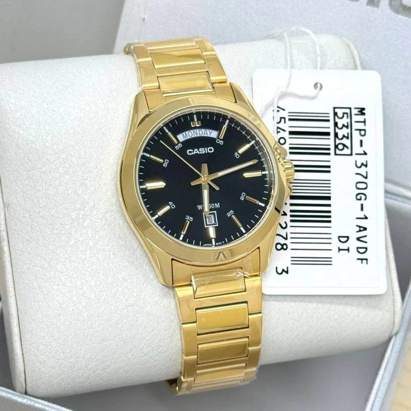Reloj Casio MTP-1370G-1AVDF Dorado Acero Fecha Día 50M