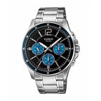 Reloj Casio MTP-1374D-2AV Acero Inoxidable Esfera Azul Multifunción 50M