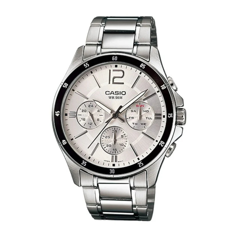 Reloj Casio MTP-1374D-7AV Plateado Acero 50M