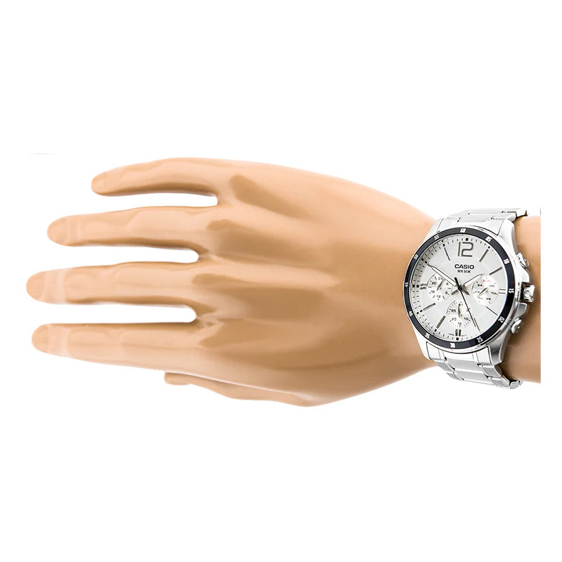 Reloj Casio MTP-1374D-7AV Plateado Acero 50M