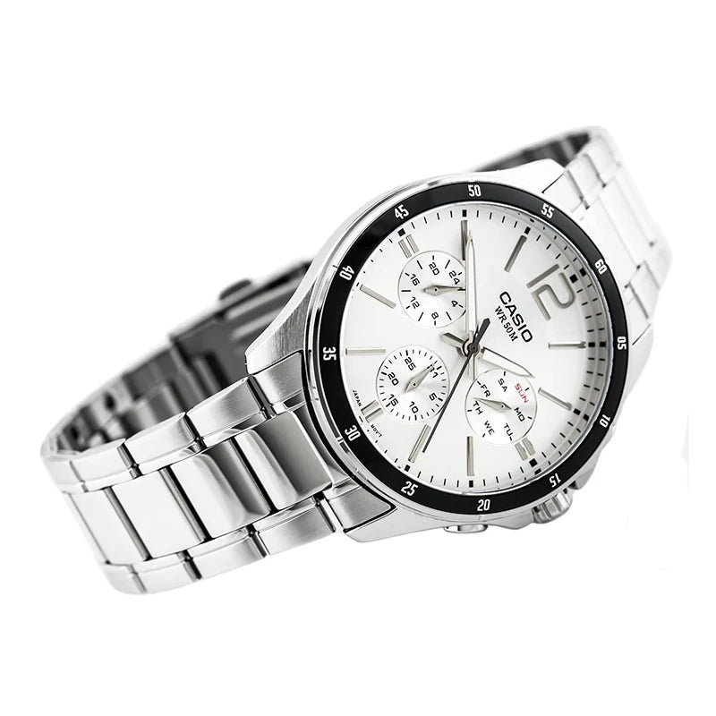 Reloj Casio MTP-1374D-7AV Plateado Acero 50M