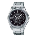 Reloj Casio MTP-1375D-1AV Acero Inoxidable Negro Día y Fecha