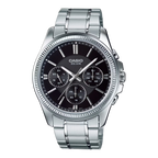 Reloj Casio MTP-1375D-1AV Acero Inoxidable Negro Día y Fecha