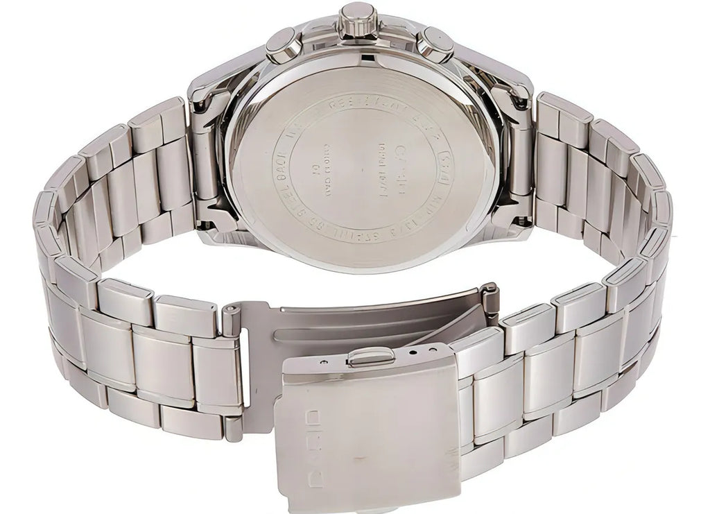 Reloj Casio MTP-1375D-1AV Acero Inoxidable Negro Día y Fecha