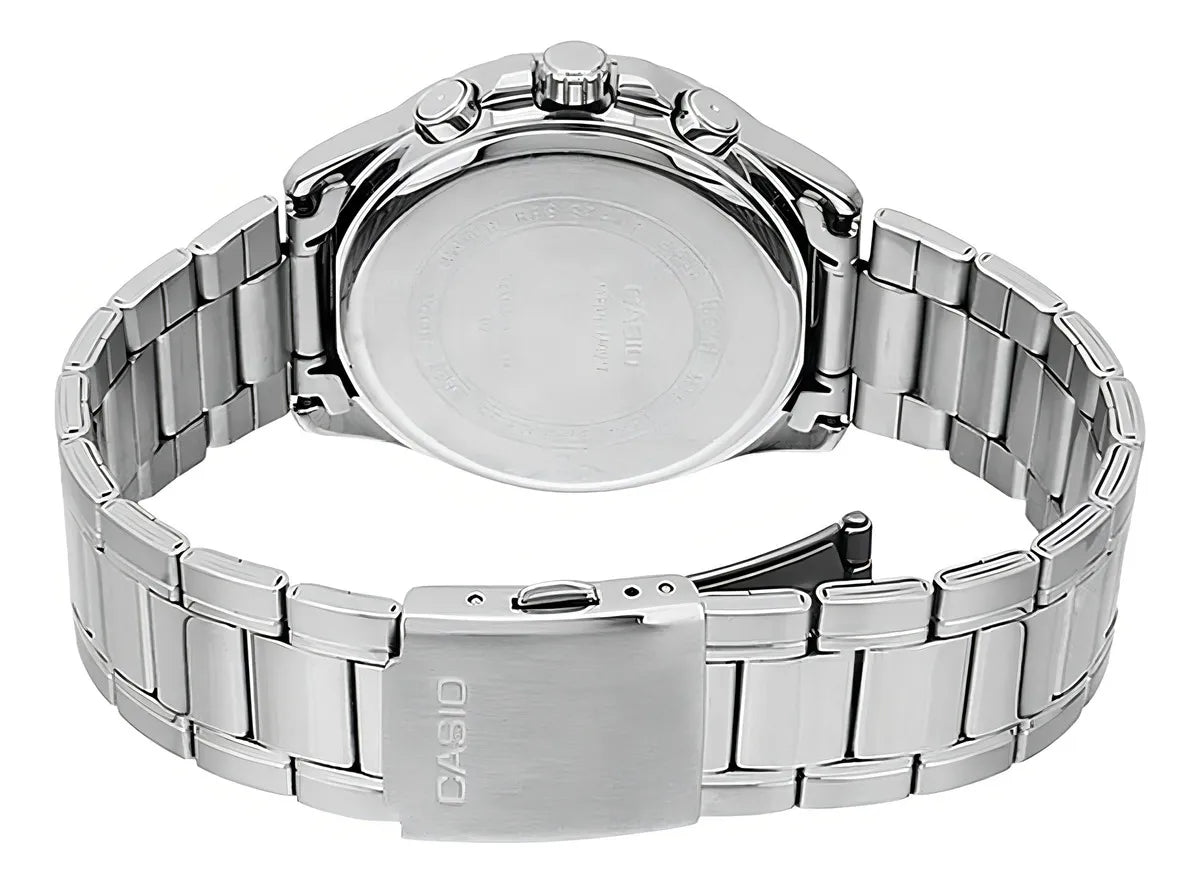 Reloj Casio MTP-1375D-1AV Acero Inoxidable Negro Día y Fecha