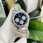 Reloj Casio MTP-1375D-2A1 Acero Inoxidable Esfera Azul Multifunción 50M