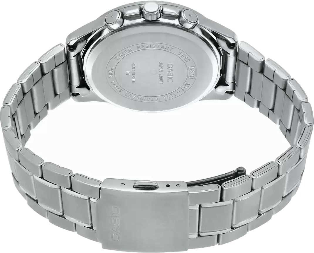 Reloj Casio MTP-1375D-2A1 Acero Inoxidable Esfera Azul Multifunción 50M
