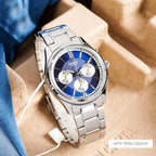 Reloj Casio MTP-1375D-2A1 Acero Inoxidable Esfera Azul Multifunción 50M