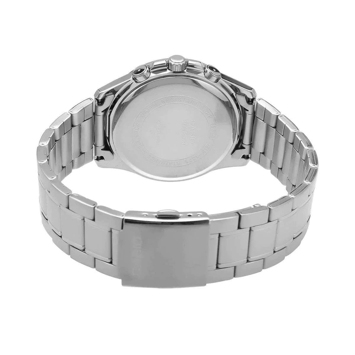 Reloj Casio MTP-1375D-3A Acero Inoxidable Esfera Verde Multifunción 50M