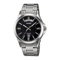 Reloj Casio MTP-1381D-1AV Acero Inoxidable Esfera Negra 50M