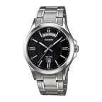 Reloj Casio MTP-1381D-1AV Acero Inoxidable Esfera Negra 50M