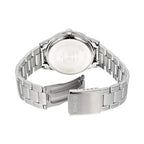 Reloj Casio MTP-1381D-1AV Acero Inoxidable Esfera Negra 50M