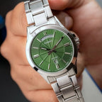 Reloj Casio MTP-1381D-3AVDF Verde Acero Multifunción 50M