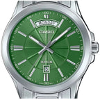 Reloj Casio MTP-1381D-3AVDF Verde Acero Multifunción 50M