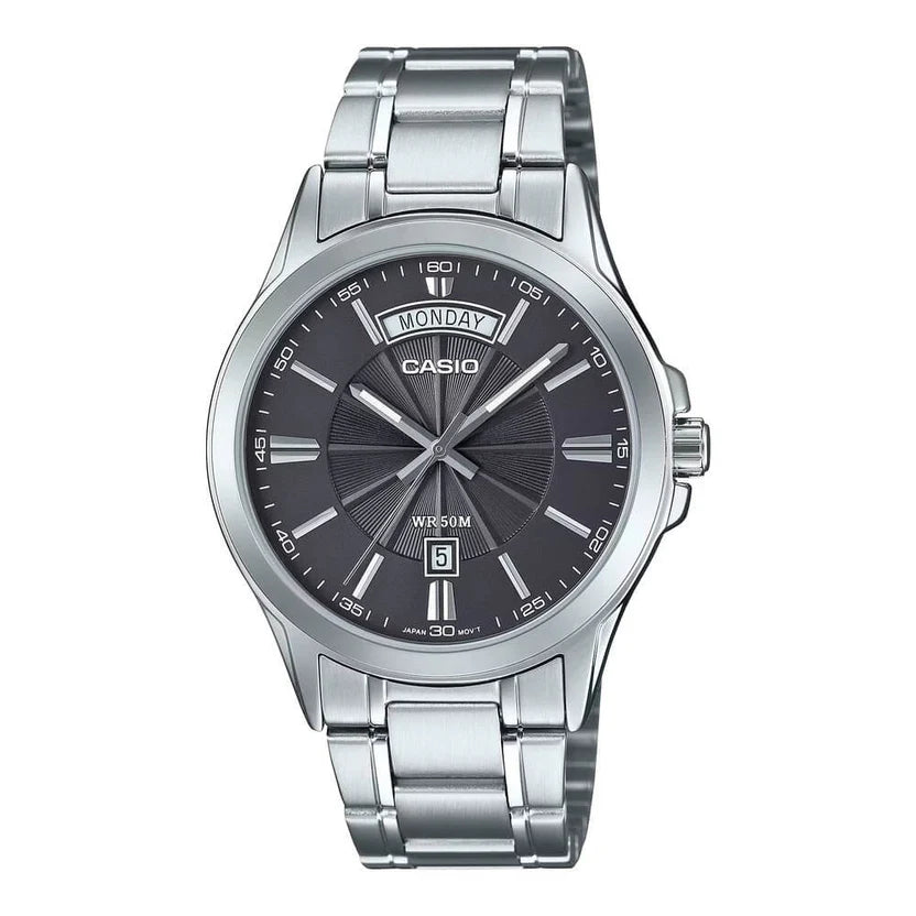 Reloj Casio MTP-1381D-8AVDF Gris Acero Multifunción 50M