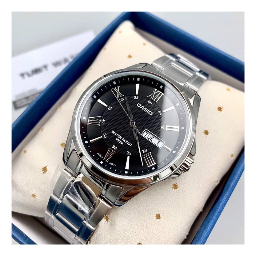 Reloj Casio MTP-1384D-1AVDF Acero Día Fecha 100M