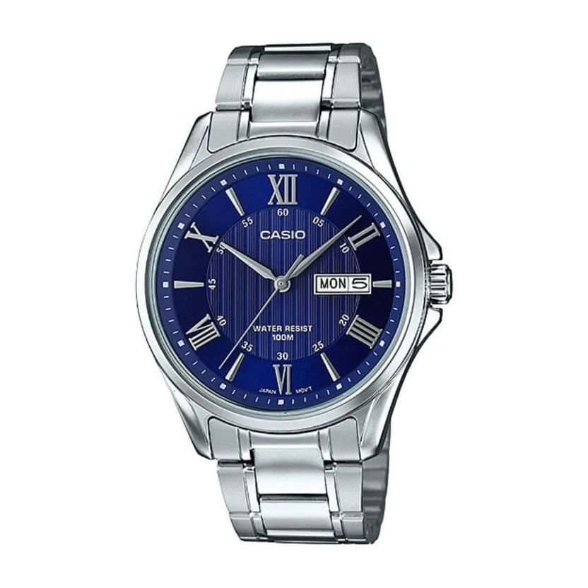 Reloj Casio MTP-1384D-2AVDF Acero Día Fecha 100M