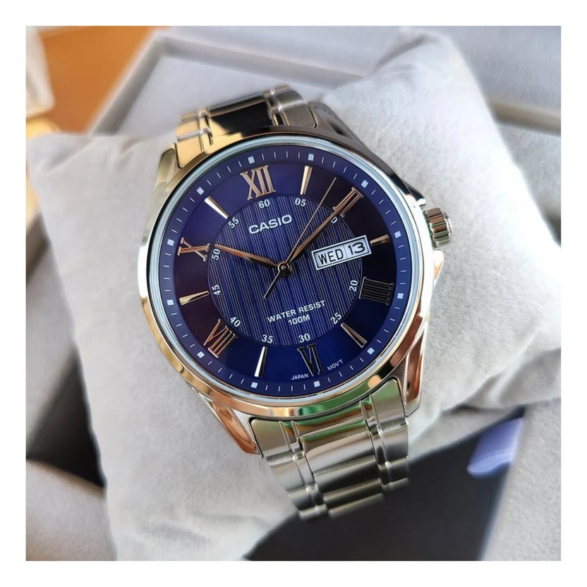 Reloj Casio MTP-1384D-2AVDF Acero Día Fecha 100M
