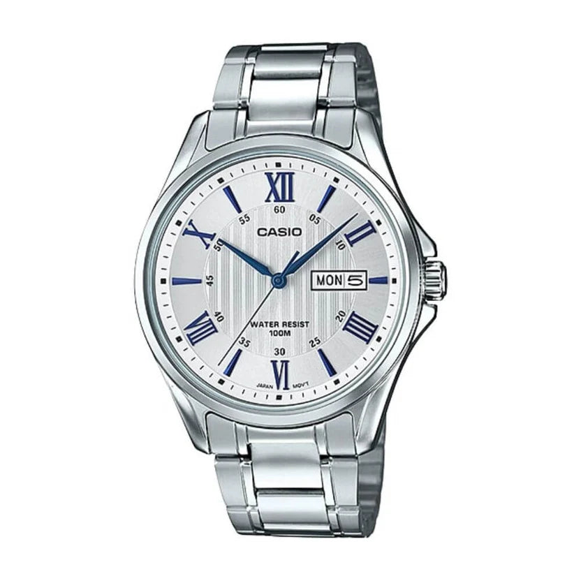 Reloj Casio MTP-1384D-7A2VDF Acero Día Fecha 100M