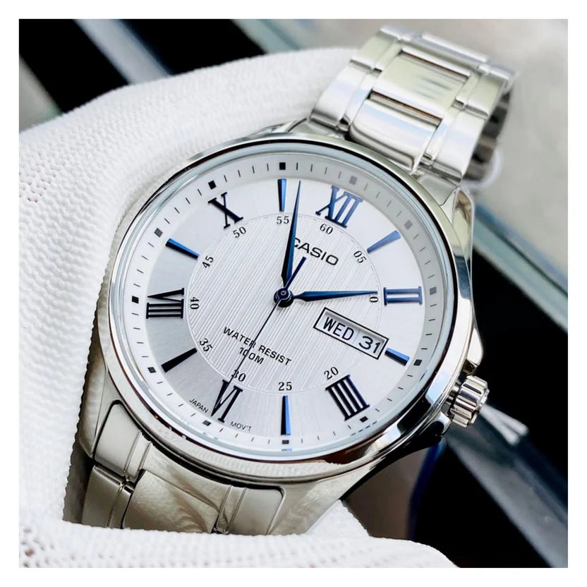 Reloj Casio MTP-1384D-7A2VDF Acero Día Fecha 100M