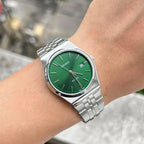 Reloj Casio MTP-B145D-3AV Acero Inoxidable Esfera Verde Sunburst 50M
