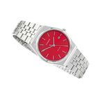 Reloj Casio MTP-B145D-4A2V Acero Inoxidable Esfera Roja 50M