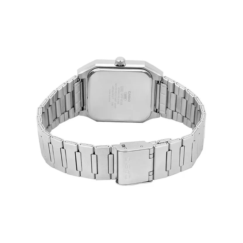 Reloj Casio MTP-B185D-2A1VDF Acero Cuadrado Fecha 50M