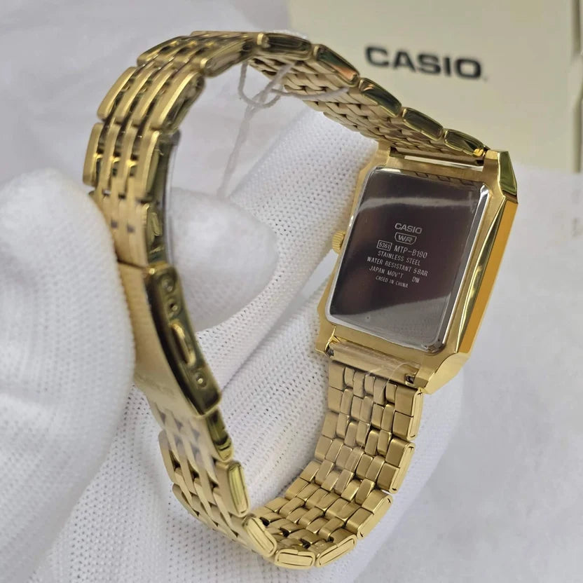Reloj Casio MTP-B190G-9BVDF Dorado Acero 50M