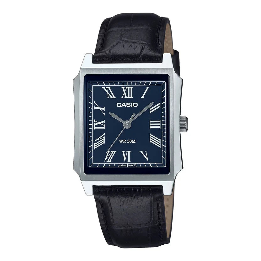 Reloj Casio MTP-B190L-2BVDF Cuero Cristal Mineral 50M