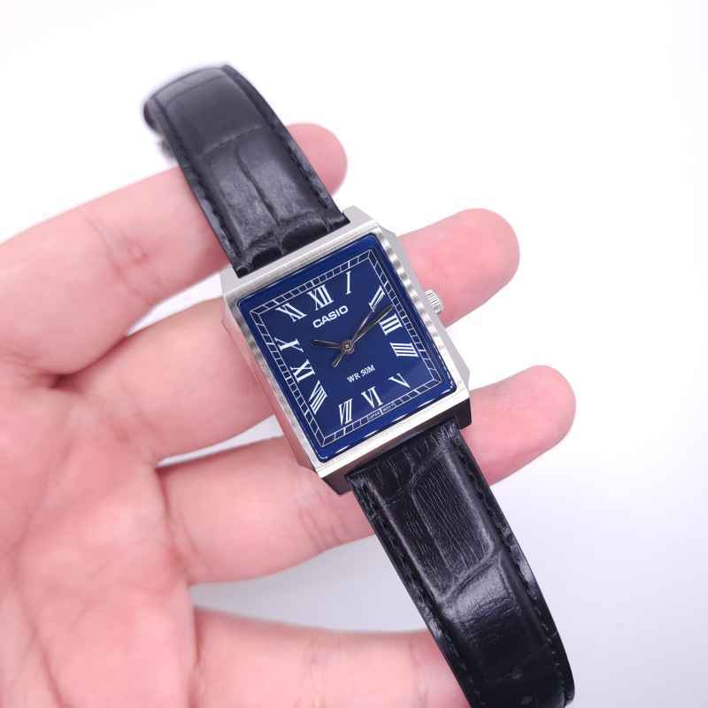 Reloj Casio MTP-B190L-2BVDF Cuero Cristal Mineral 50M