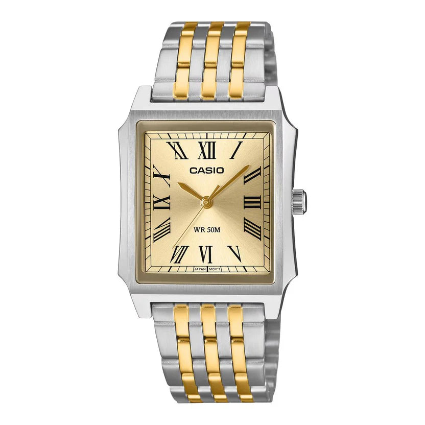 Reloj Casio MTP-B190SG-9BVD Bicolor Acero Dorado 50M