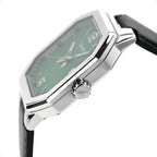 Reloj Casio MTP-B195L-3AV Correa de Cuero Verde Esfera Verde 50M