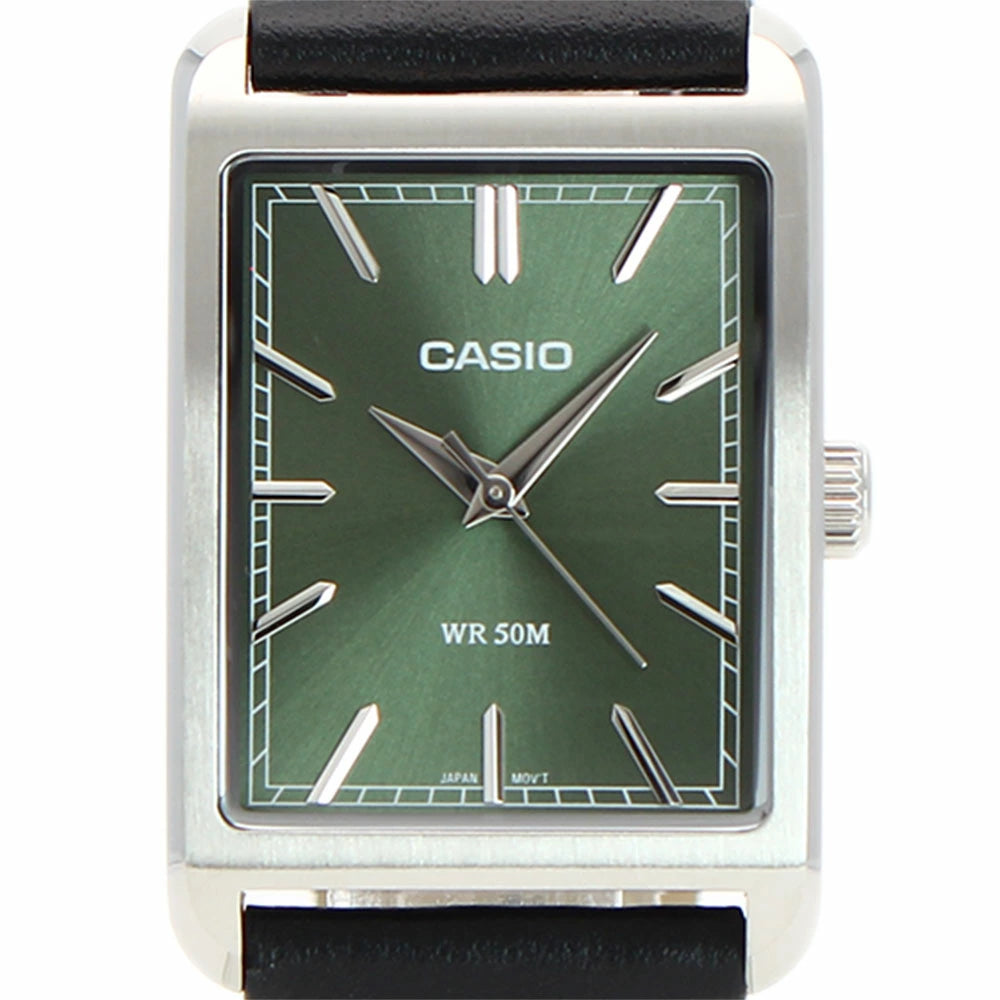Reloj Casio MTP-B215L-3AV Verde Cuero