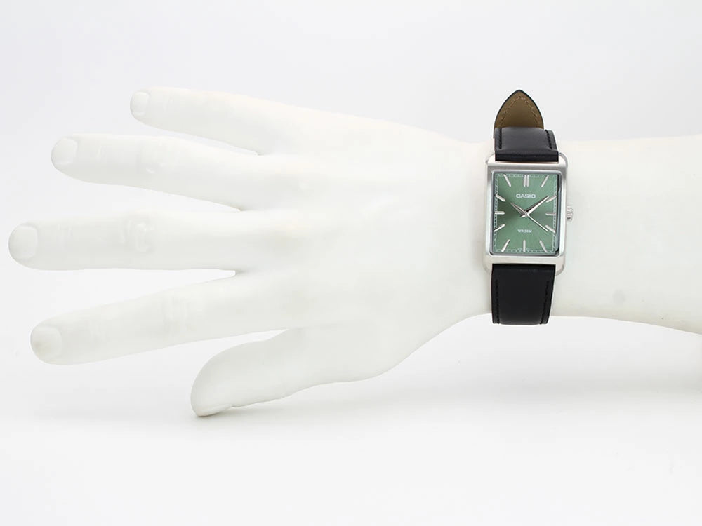 Reloj Casio MTP-B215L-3AV Verde Cuero