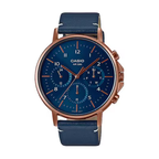 Reloj Casio MTP-E321RL-2AV Azul Cuero