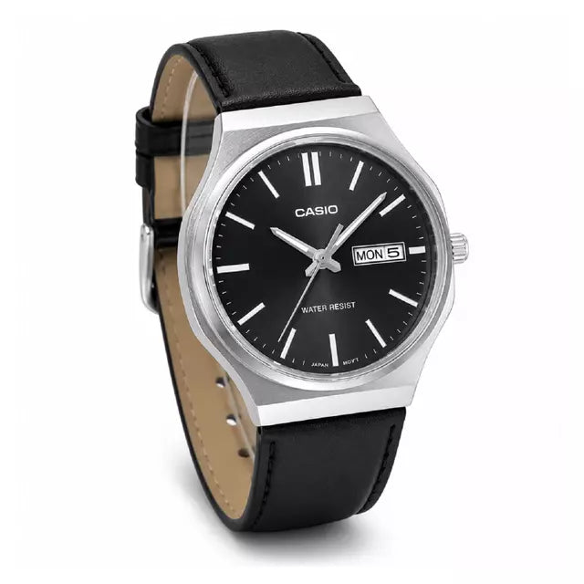 Reloj Casio MTP-E735L-8AVD Acero Cuero 50M