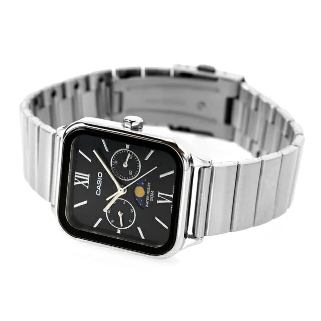 Reloj Casio MTP-M305D-1A2VDF Acero Fases Lunares Día Fecha 50M