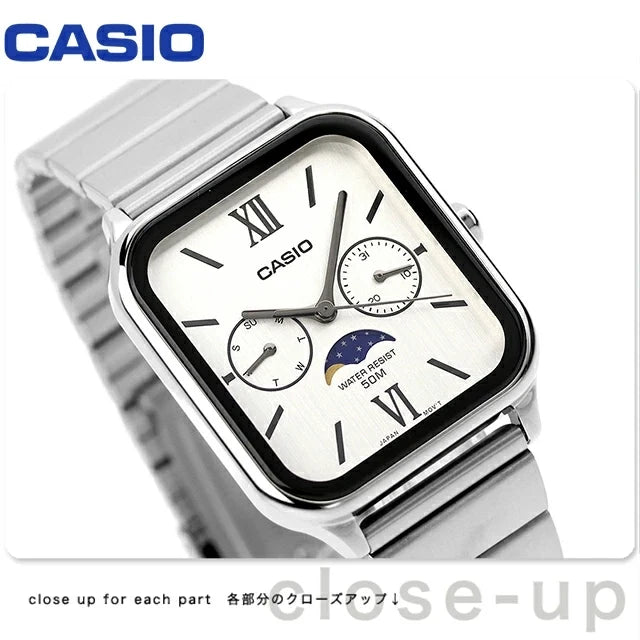 Reloj Casio MTP-M305D-7A2VDF Acero Fases Lunares 50M
