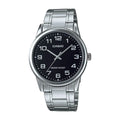 Reloj Casio MTP-V001D-1B Acero Inoxidable Esfera Negra Clásico