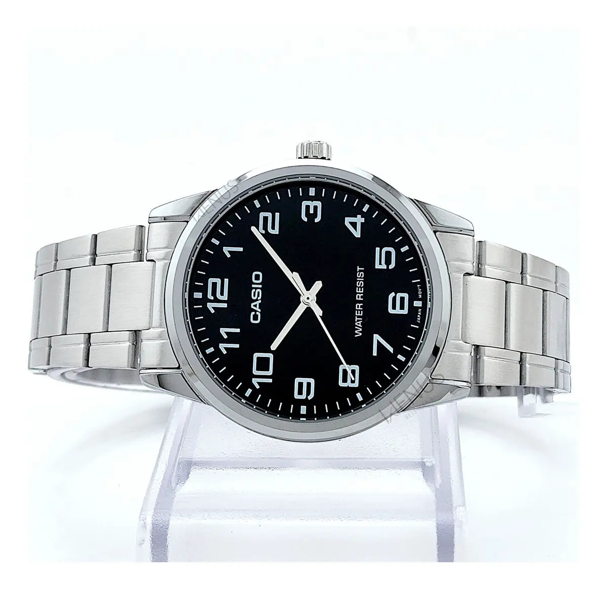 Reloj Casio MTP-V001D-1B Acero Inoxidable Esfera Negra Clásico